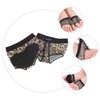 FRCOLOR 3 Pairs Toe Pads Fitness Leather Foot Gloves