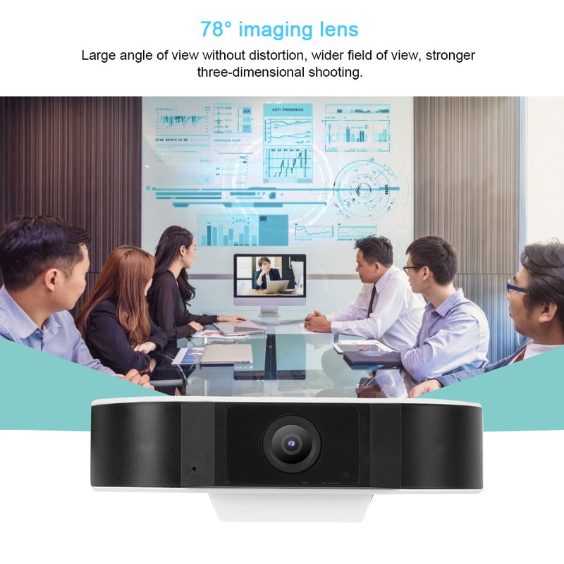 1080P HD Webcam USB 78° Large View Angle Computer Camera