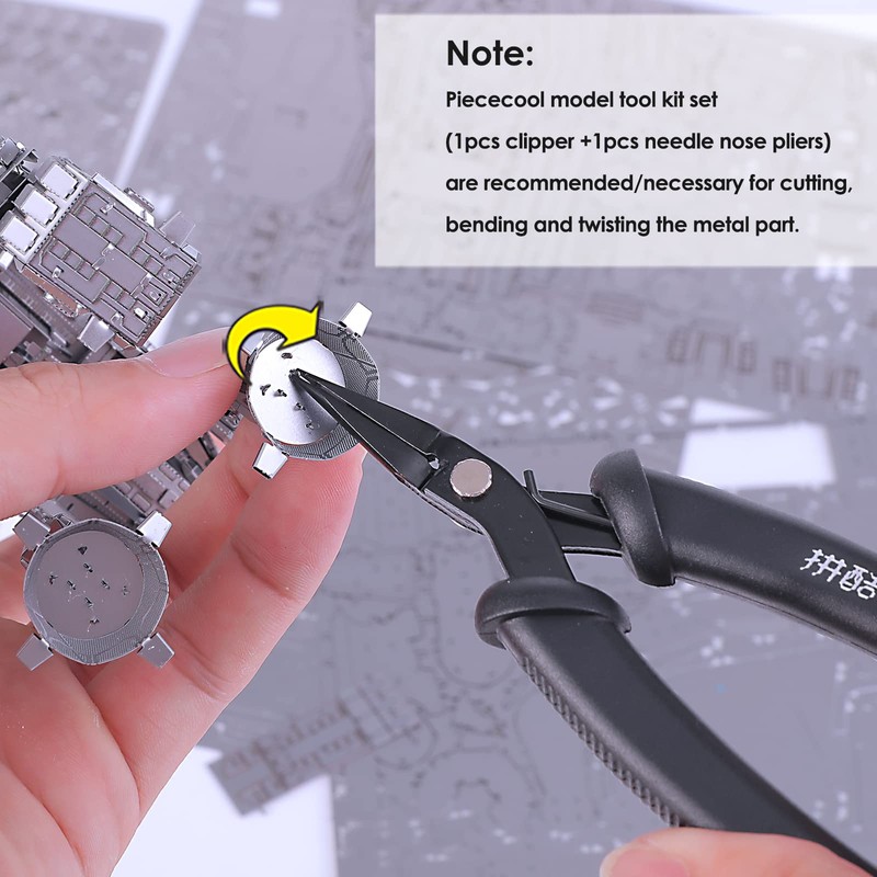 Piececool DIY Tools Set for Metal Earth Model Kits, 2pcs/set