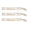 Beistle S60545AZ3 Bridesmaid Sashes, White/Gold