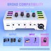 FIFINE Audio Mixer, Gaming Streaming PC Mixer with Slider Fader,