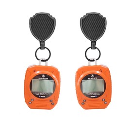 SPECIAL PIE 2 Pack Retractable Key Chain with Retractable 25 Inch Steel Cord for Shooting Timer ID Badge Holder