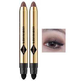 DayaEmmoTQ Dual End Design Eyeshadow Pencil - Multipurpose 2-in-13 Dual End Eyeshadow Eye Makeup Stick Highlight Shadow Cheek Pearlescent Glitter