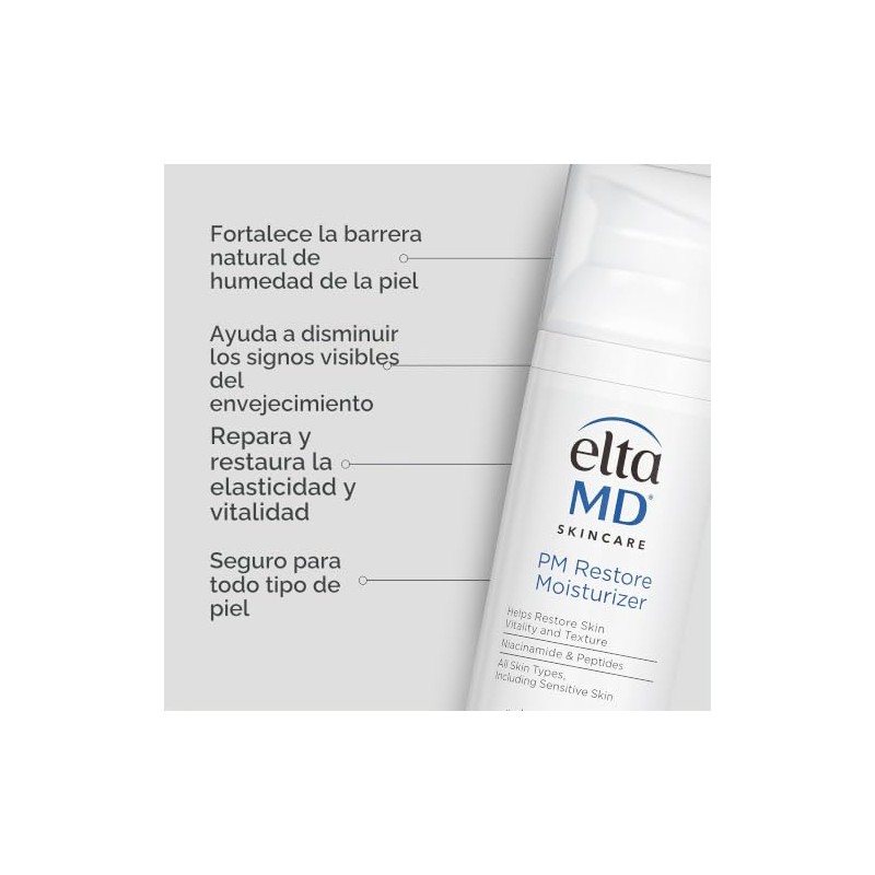 Elta MD Crema Hidratante Restauradora Pm Restore Moisturizer 48g
