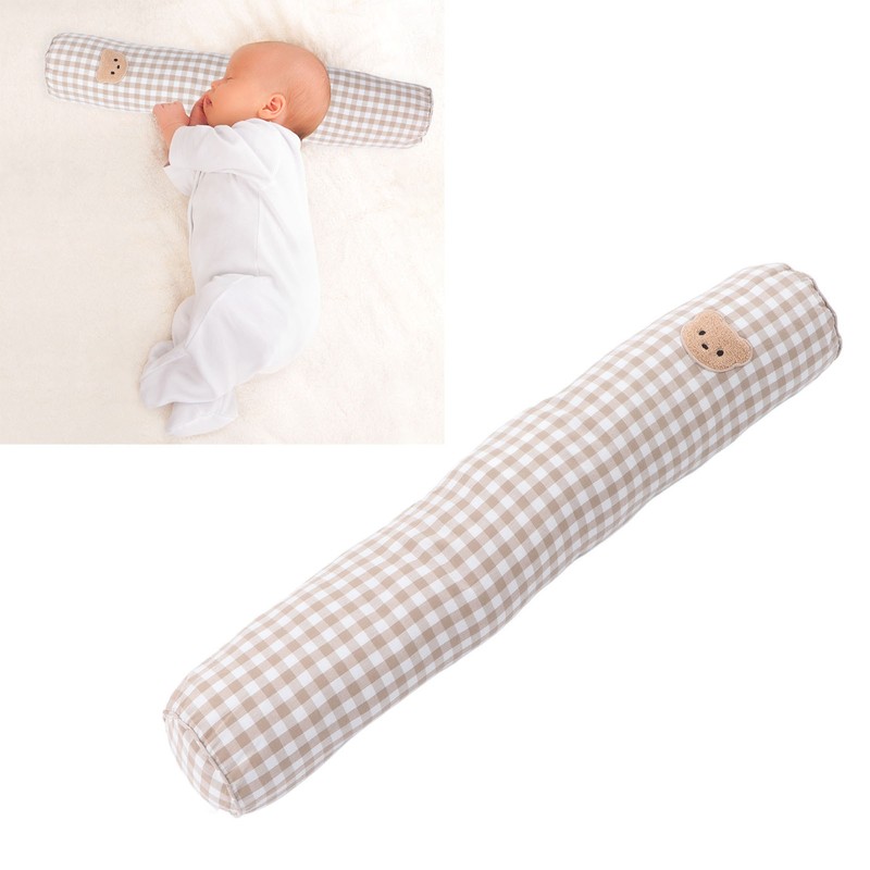Multifunctional Baby Bolster Soft Breathable Cotton Cute Bear Pattern Infant