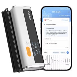 EKG Smart Blood Pressure Monitor with AI ECG Analysis Afib Detection Bluetooth App