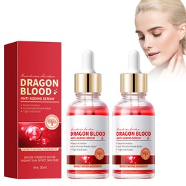 2PC Drachenblut Anti-Falten-Serum,Drachenblut Anti-Aging Serum,Drachenblut-Gesichts-Creme,Retinol Placenta Dragon Blood Cream,Verblassen Feine Linien,Straffend & Straffend