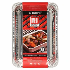 Wiltshire Bar B Foil Trays, Small, 5 Piece Pack Silver