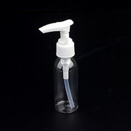 Pump Type Refill Container Portable Empty Bottle for Shampoo Cosmetics Decant 120ml 7ea