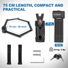 INTEKIN Compact Folding Bike Lock, Heavy Duty Anti Theft Bicycle