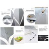 Waterproof Fabric Shower Curtain Liner Rust Resistant Grommets Machine Washable