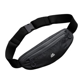 Waist Pouch, Running Pouch, Jogging, Walking, Water Resistant, Water Resistant, Women's, Men's, Compact Bag, gray