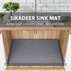 SIKADEER Thicken Under Sink Mat 34" x 22", Waterproof Food-Grade