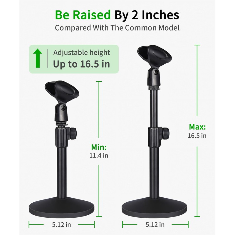 Singzhu Premium Heavy-Duty Mic Stand with Adjustable Height and Metal