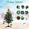 Mini Christmas Trees with Lights, 19.7 inch Tabletop Artifical Mini