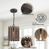 Farmhouse Rustic Pendant Light, 1-Light Round Cage Pendant Lighting Fixture