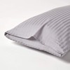 HOMESCAPES Damask Cushion Cover Silver Grey 50 x 90 cm