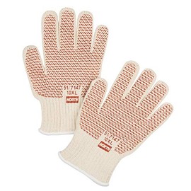 Honeywell Safety Products USA White 10 Gauge Cotton Hot Mill Gloves with Knit Wrist, X-Large (HW2-NOS51/7147-DZ-6)
