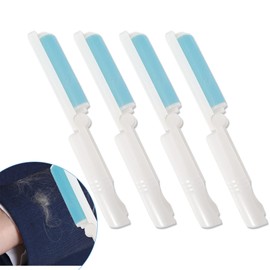 Fusselrolle, faltbar, wiederverwendbar, Reisegröße, waschbarer Fusselentferner für Kleidung, Tierhaare, tragbar, Kleber, Kleber, Fusselroller, Reiniger für die Reinigung von Teppich, Sofa, 4 Stück
