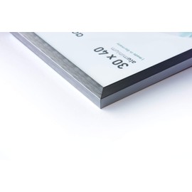 accent by nielsen Star Aluminium Picture Frame, 21 x 29.7 cm (A4), Matt Silver Structure