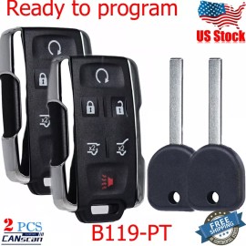 Canscan 2 For 2015~2020 Chevy Tahoe Suburban Remote Keyless Key Fob+B119 Transponder key