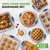 NutriChef 10-Piece Nonstick Bakeware Set - Premium Carbon Steel Baking