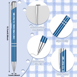 FRIUSATE 12Pcs Funny Pens for Work,Cheeky Slogan Pens Novelty Rude Pens Black Ink Retractable Ballpoint Pens for Colleagues Women Men Office Quirky Leaving Gift