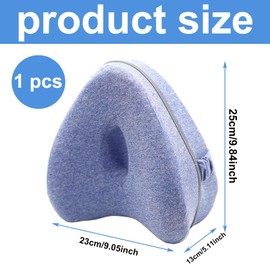 XZSKD Knee Pillow, Leg Pillows For Sleeping On Side, Revoget Alignment Pillow, Detachable And Washable, Used To Relieve Pressure On The Lower Back, Legs, And Knees (Sky Blue)