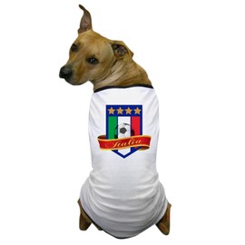 CafePress Italian Soccer Dog T Shirt Dog T-Shirt, Pet Clothing, Funny Dog Costume