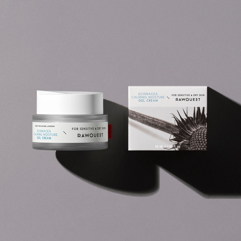 RAWQUEST Echinacea Calming Moisture Gel Cream 50mL - RAWQUEST Echinacea