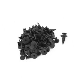 A ABSOPRO 50 Pcs 9x6mm Hole Plastic Rivet Bumper Pin Clips Item Replacement