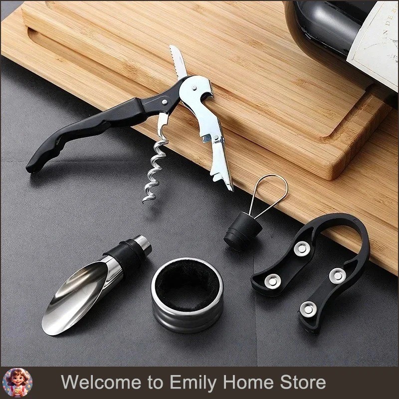 Red Wine Bottle Opener Set Wine Cork Seahorse Bottle Opener