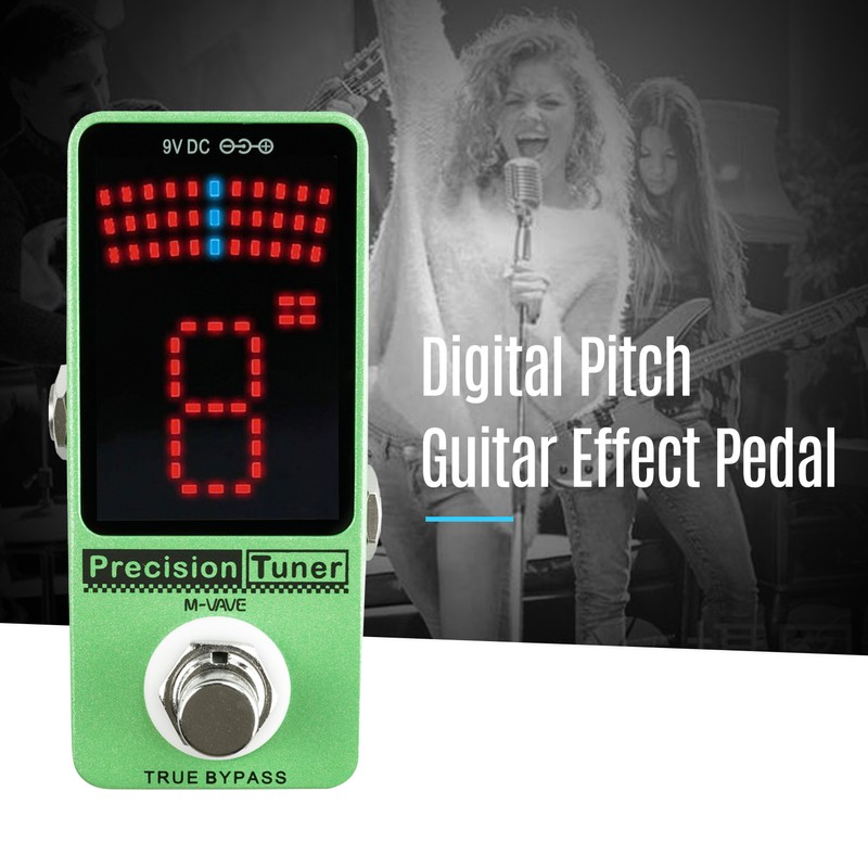 M-VAVE Precision Tuner Pedal LED Display with True Bypass for