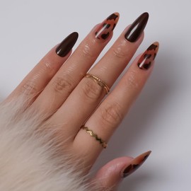 Almond Rosette Press On Nails