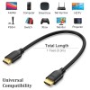 1FT Short HDMI Cable 5-Pack, Ultra HD 4K HDMI 2.0,