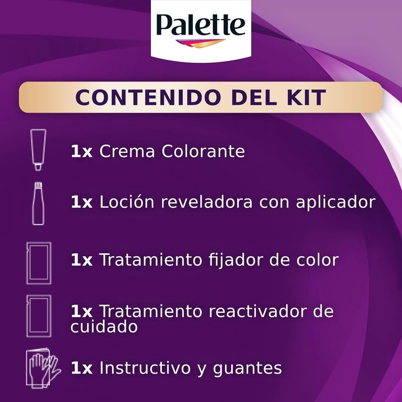 Palette Tinte para cabello color creme, rubio extra claro cenizo