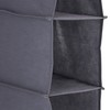 Relaxdays Wardrobe Hanging Shelf, 6 Compartments, Fabric, H x D