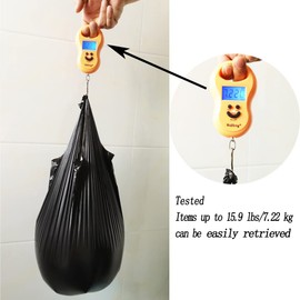 Small Black Trash Bags,Thicken Value 4 Gallon Trash Bag with Handle,100 Counts Small Garbage Bags Wastebasket Trash Can for Bathroom Bedroom Office Kitchen