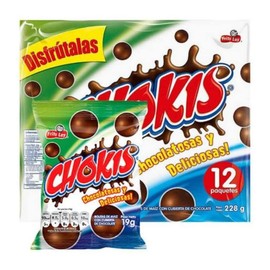 Chokis Colombia (24 pack) Bolitas de maiz Corn balls covered in lots of chocolate Colombian snack colombian food producto colombiano mekato colombiano comida colombiana