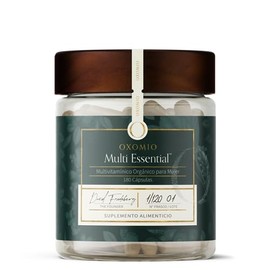Multi Essential - Multivitamínico orgánico fermentado para mujer | 19 Vitaminas y Minerales orgánicos | 180 Cápsulas Frasco |