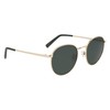 NAUTICA N100SP Polarized Round Sunglasses, Gold, One Size