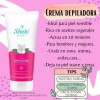 Crema Depiladora Zona Intima Y Piel Delicada Natural Shelo