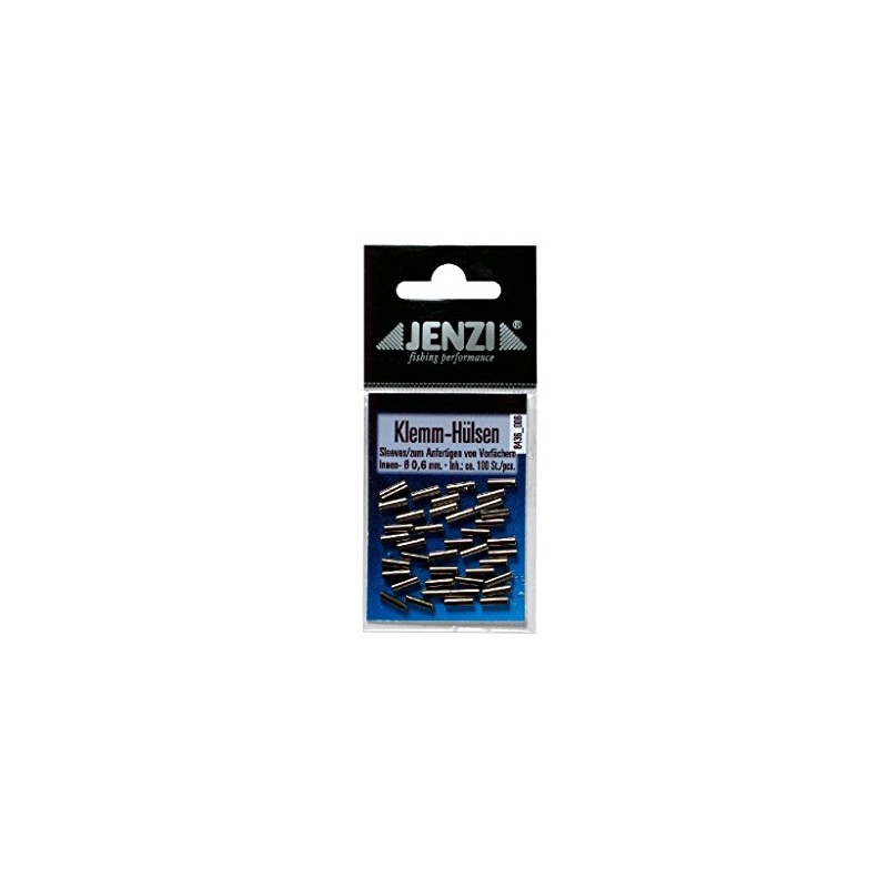 Jenzi Crimp Tube for Steel Leader Custom silver Size:Ø-Innen 0.80