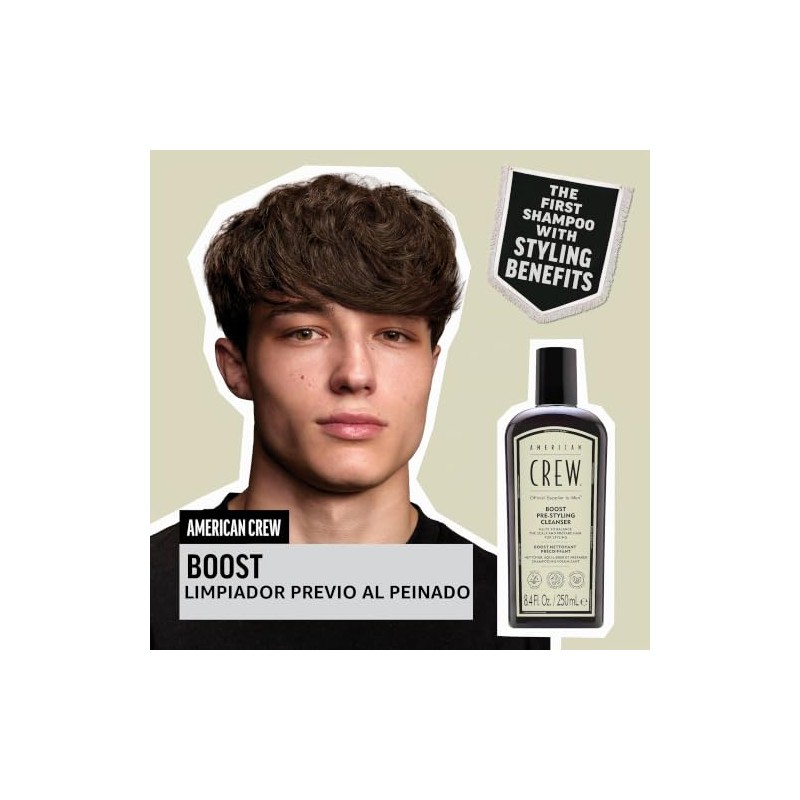 American Crew Shampo Boost Eleva y da vida al cabello