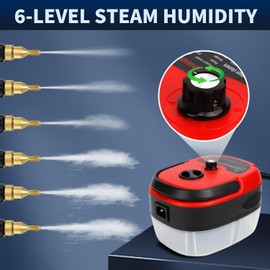 Handheld Steam Cleaner, 2500W High Pressure Steamer for Cleaning Portable Cleaning Machine with 3 Brush and 1000ml Tank for Kitchen, Floor,Toilet, Bathroom, Car Seats