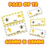 72 Honey Bee Jar Labels, Food Jar Sticker 60mm x