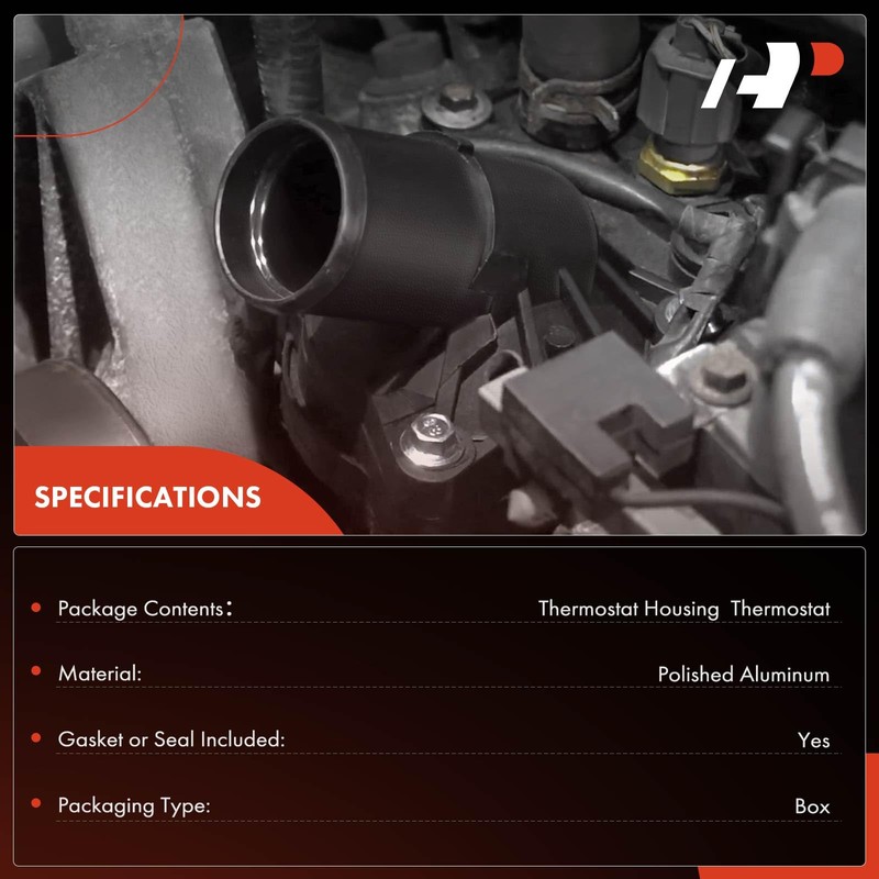 A-Premium Engine Coolant Thermostat Housing Assembly Compatible with Chevy Corvette