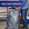 Hefty Steelsak Heavy Duty Large Trash Bags, Gray, Unscented, 39