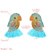 Parrot Tassel Earrings, Colorful Parrot Dangle Earrings for Women, Bohemian