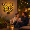 Solar Butterfly Garden Wall Light for Outdoor Decor – LED